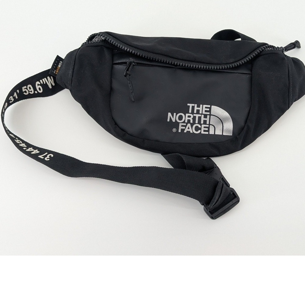 The North Face Bozer Hip Pack III Black Cordura Waist Bag Fanny Pack Coordinates